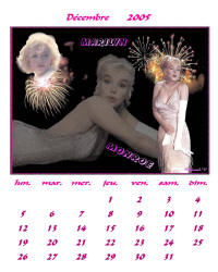 Dcembre Calendrier Marilyn Monroe 2005
