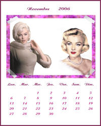 Calendrier Marilyn Monroe 11/2006