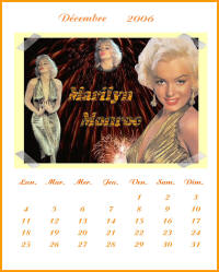 Calendrier Marilyn Monroe 12/2006